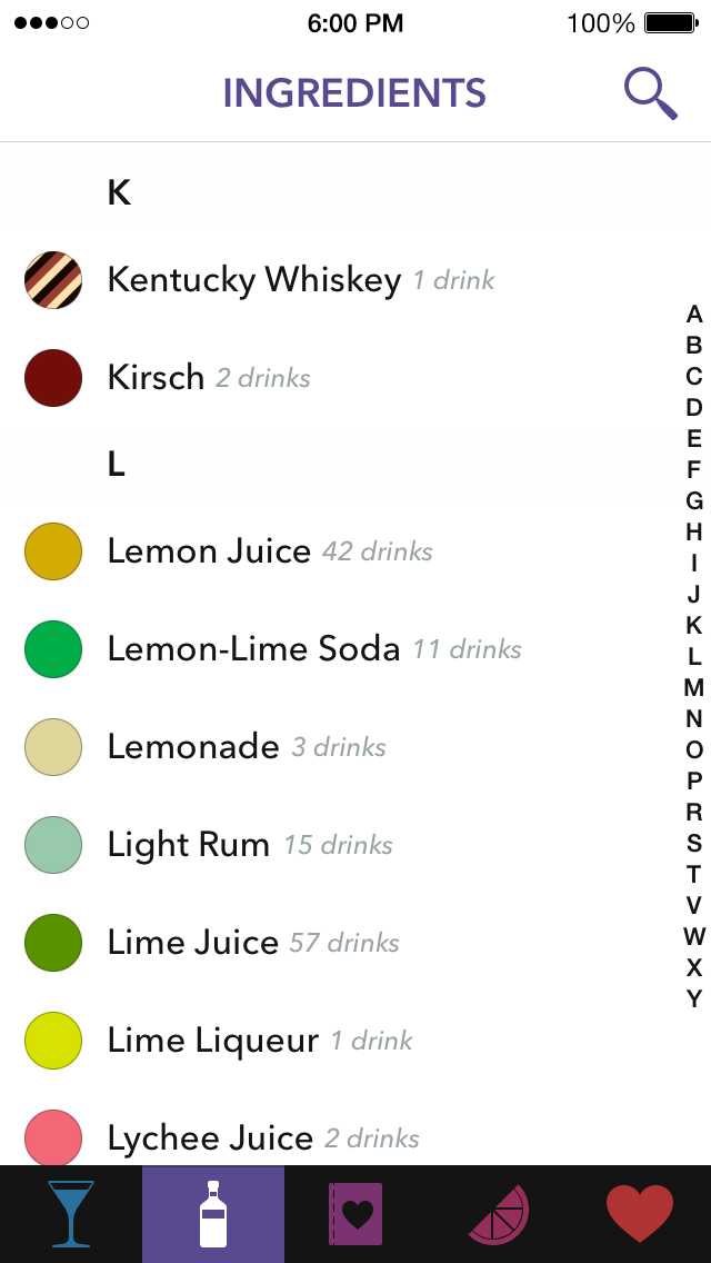 Lush Mixed Drinks App - 
